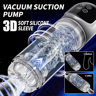 Auto Thrusting Rotating Male Masturbator — Licking Stroker