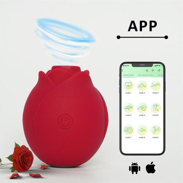 App-Controlled Rose Vibrator — Remote Clitoral Stimulator