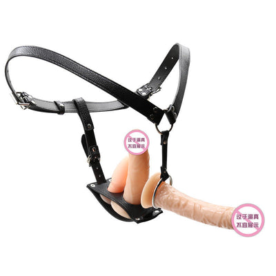 Detachable Strap-On Kit ??2 Dildos + Anal Butt Plug Harness Set