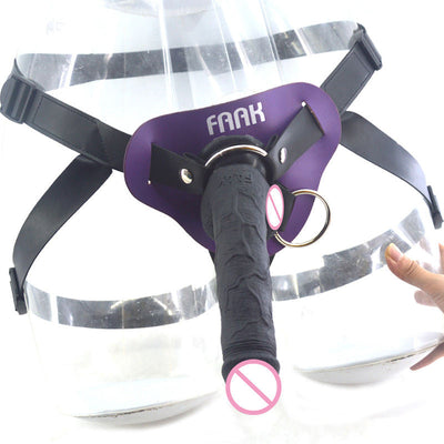 FAAK 19cm Silicone Strap-On Dildo ??Lesbian Pegging Men Premium