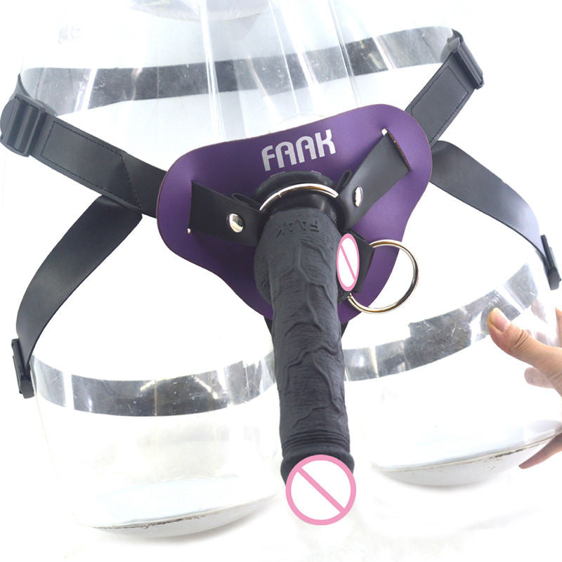 FAAK 19cm Silicone Strap-On Dildo ??Lesbian Pegging Men Premium