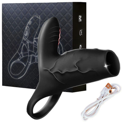 Silicone Vibrating Delay Ring — Remote Control 10 Speeds