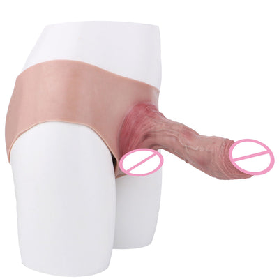 Harness Strap-On with Silicone Wearable Dildo ??Panties Transgender