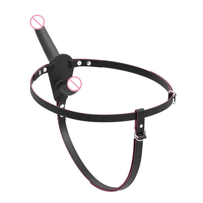 Double Silicone Strap-On with Pants Harness Belt ??Lesbian Couples