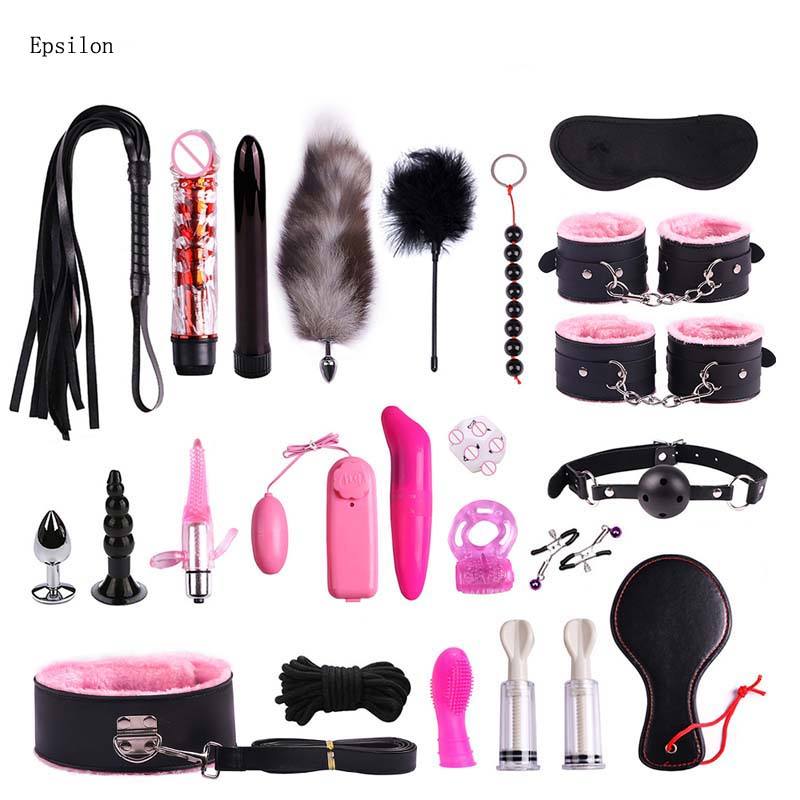 23-Piece Medical Grade Silicone BDSM Set ??Ball Gag Harness Bondage
