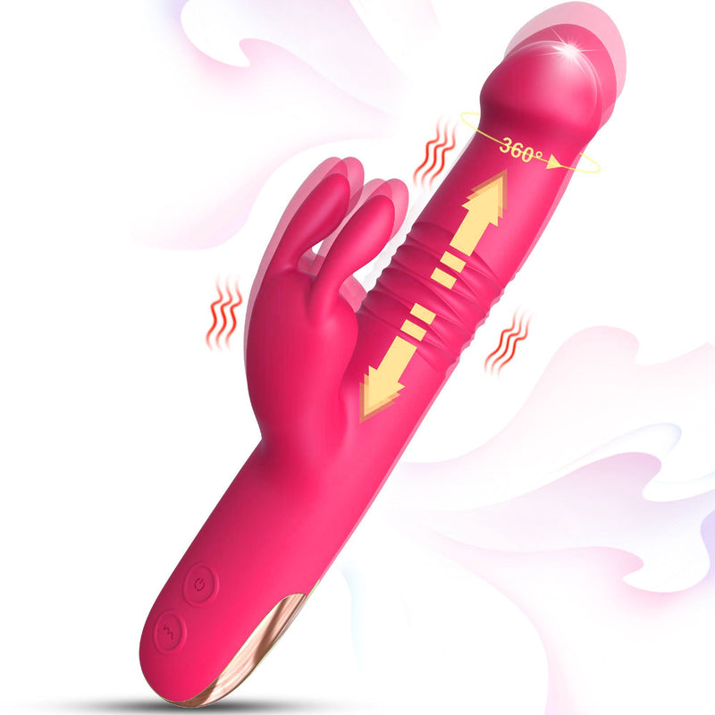 Rabbit Vibrator Thrusting 10-Mode — Silicone G-Spot Female