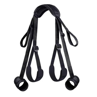 Neck-to-Thigh Bondage Set ??Full Body BDSM Restraint Kit