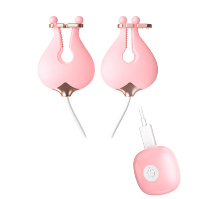 10-Speed Nipple Clamp Vibrator ??Breast Massager Dual Stimulation
